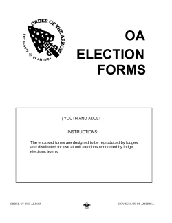 Election Forms Packet