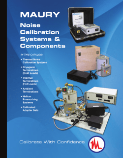 Noise Calibration Systems and Components