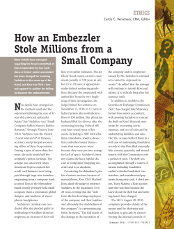 How an Embezzler Stole Millions from a Small