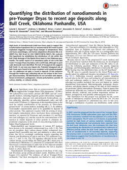 Quantifying the distribution of nanodiamonds in pre