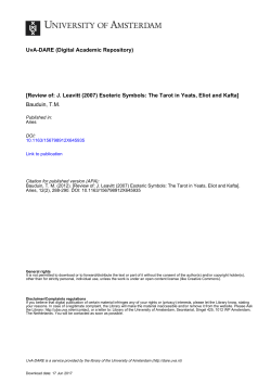 Review of: J. Leavitt (2007) Esoteric Symbols: The Tarot in Yeats