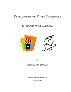 development and other challenges a producer`s