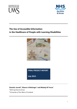 The Use of Accessible Information in the Healthcare of People with