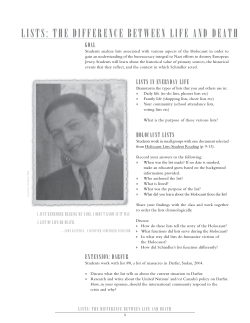 LIStS: tHE DIffERENCE bEtWEEN LIfE AND DEAtH