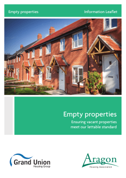 Empty properties - Aragon Housing Association