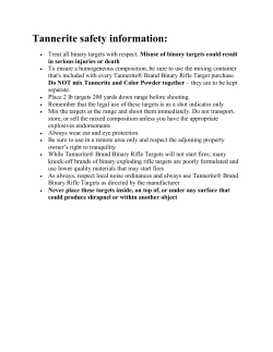 Tannerite safety information