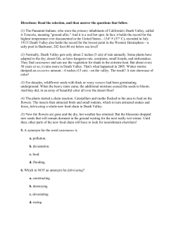 Directions: Read the selection, and then answer the questions that