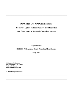 Powers of Appointment