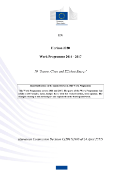 Secure, Clean and Efficient Energy