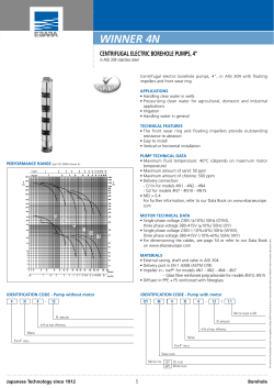 winner 4n - EBARA Pumps Europe SpA