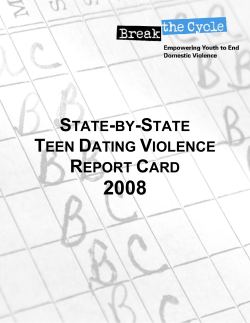 state-by-state teen dating violence report card