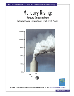Mercury Rising - Ontario Clean Air Alliance