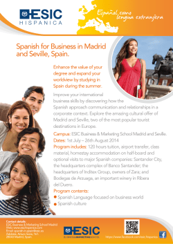 BSIB Spanish Language and Culture Program in Madrid and Seville