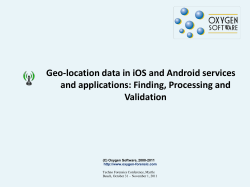 Geo-location data in iOS and Android services