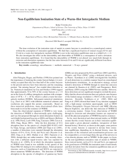 Non-Equilibrium Ionization State of a Warm&ndash;Hot Intergalactic Medium
