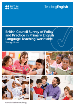 British Council Survey of Policy and Practice in