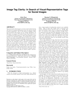Image Tag Clarity: In Search of Visual