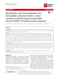 Identification and characterization of a minisatellite contained within