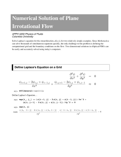 Numerical Solution of Plane Irrotational Flow