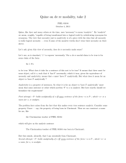 Quine on de re modality, take 2