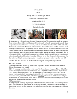 The Middle Ages in Film