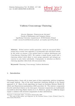 Uniform Cross-entropy Clustering