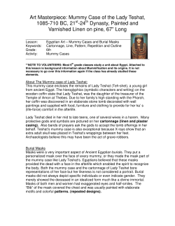 Art Masterpiece: Mummy Case of the Lady Teshat, 1085