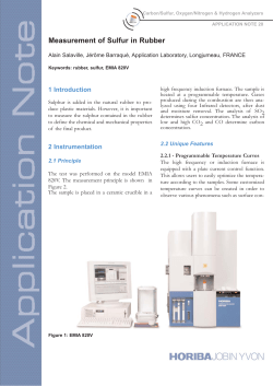 Measurement of Sulfur in Rubber