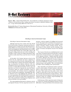 Schooling in American Internment Camps - H-Net