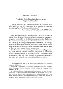 Fides Catholica Adversus Paganos et Haereticos