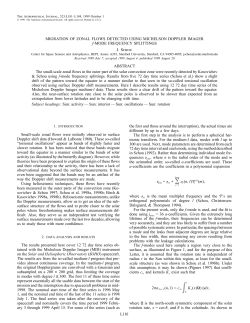L181 MIGRATION OF ZONAL FLOWS DETECTED
