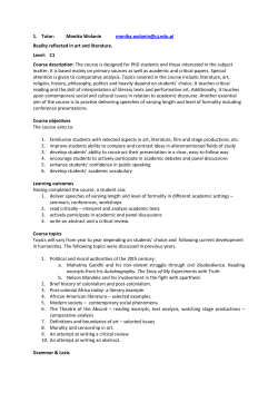 Monika Wolanin  Reality reflected in