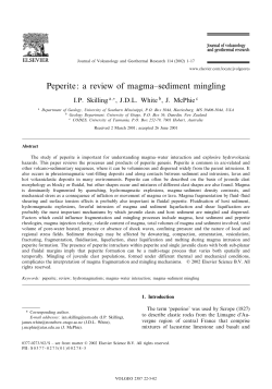 Peperite: a review of magma^sediment mingling