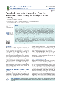 Contributions of Natural Ingredients