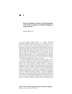 Social and Political Criticism: The Reformulation of the Myth of