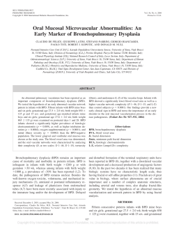 Oral Mucosal Microvascular Abnormalities: An Early Marker