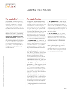 Leadership That Gets Results