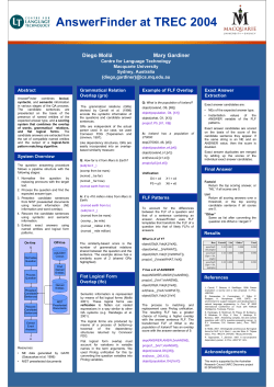 AnswerFinder at TREC 2004