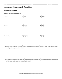 Lesson 4 Homework Practice Multiply Fractions