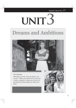 Dreams and Ambitions