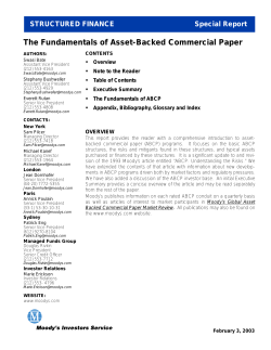 The Fundamentals of Asset-Backed Commercial Paper