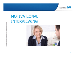 MOTIVATIONAL INTERVIEWING