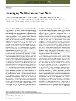 Farming up Mediterranean Food Webs