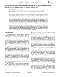 Growth of randomly oriented single