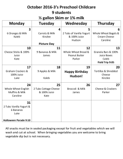 October 2016 - All God`s Children Preschool and Childcare