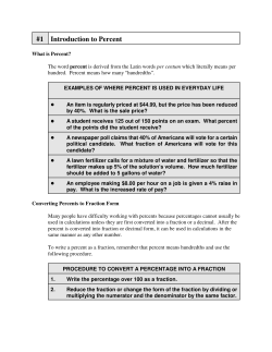 1 Introduction to Percent