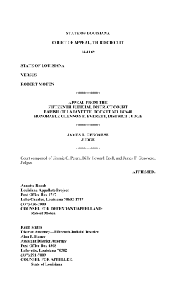 state of louisiana court of appeal, third circuit 14