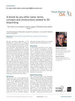 A bioink by any other name: terms, concepts and constructions