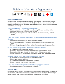 Guide to Laboratory Ergonomics