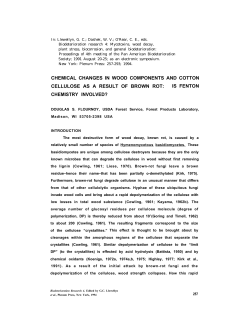 Chemical Changes in Wood Components and Cotton Cellulose as a
